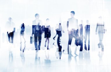 Banliyö iş insanlar Cityscape kavramı