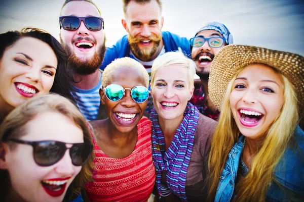 Friends Enjoying Party Leisure Happiness Concept — Stock Photo, Image