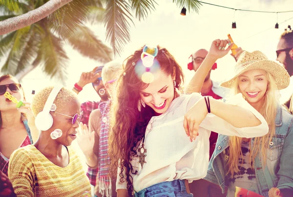 Amistad Bailando Felicidad Concepto alegre — Foto de Stock