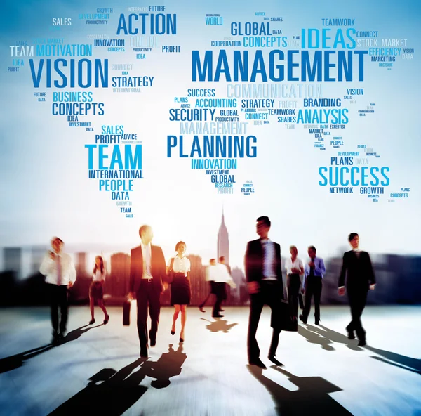 Concetto di Business Team di gestione Vision — Foto Stock