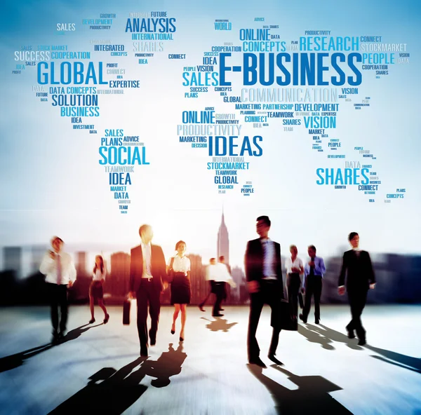 E-Business Ideas Comunication Concept — Stock Photo, Image