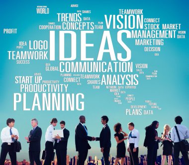 Fikirler yenilik ilham vizyon kavramı