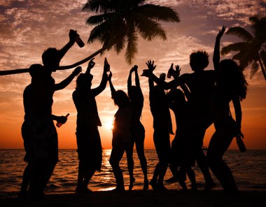 Beach Party yaz tatil kavramı