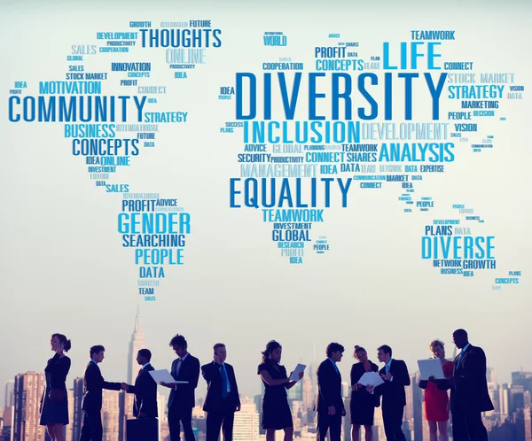 Diversidad Concepto de población comunitaria — Foto de Stock