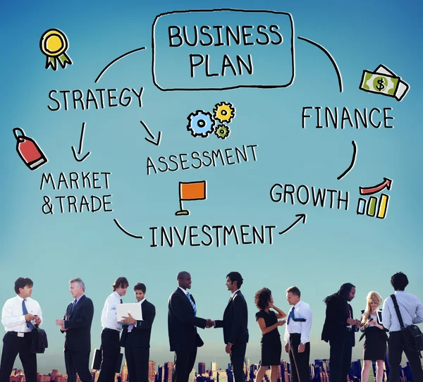 Business Plan strategie Concept — Stockfoto