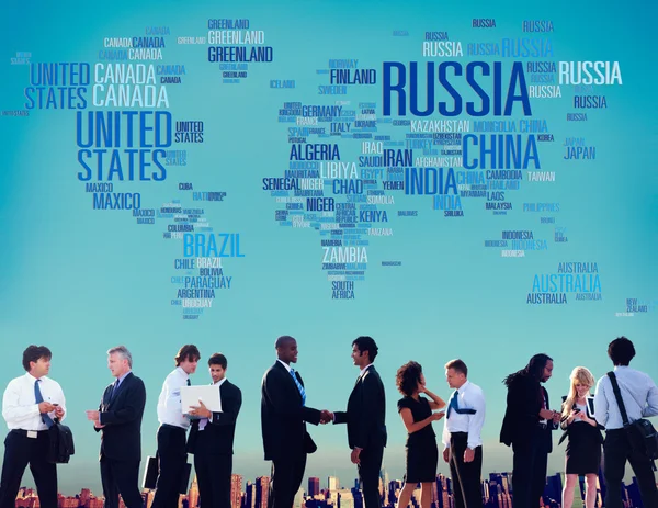 Russie Global World International Countries Concept Mondialisation — Photo