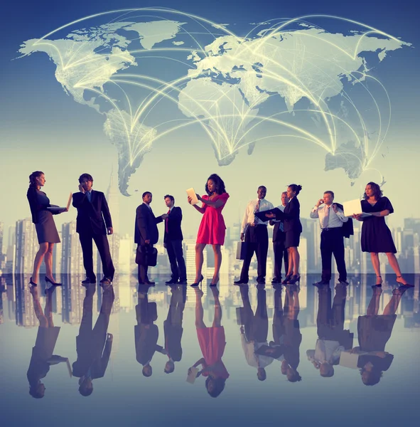 Global Business People Discussion Concept — Stock Photo, Image