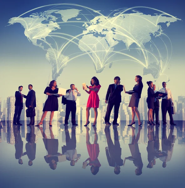 Global Business People Concetto di discussione — Foto Stock