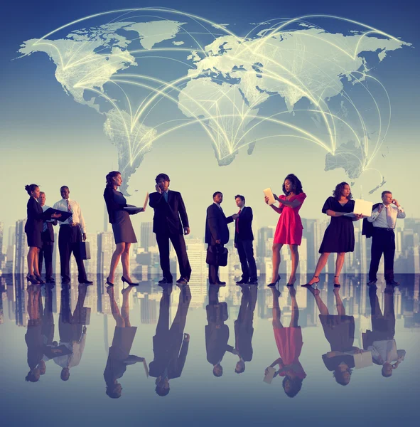 Global Business People Concetto di discussione — Foto Stock