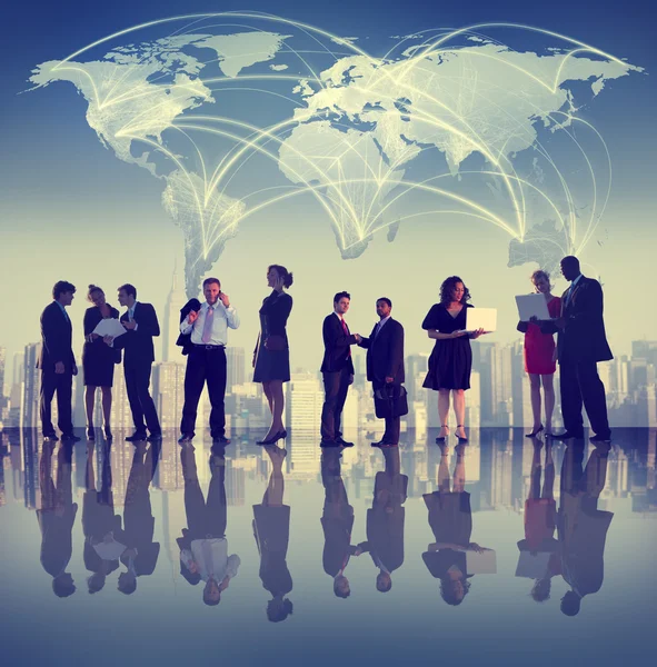 Global Business mensen discussie Concept — Stockfoto