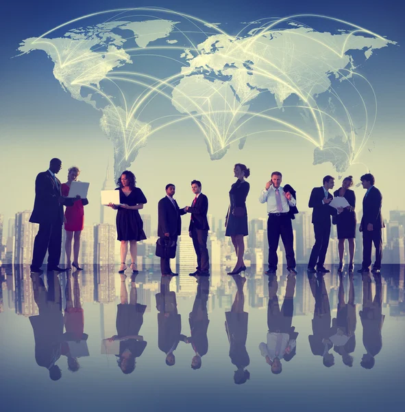 Global Business mensen discussie Concept — Stockfoto