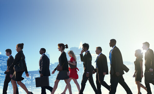 Концепция команды деловых людей
