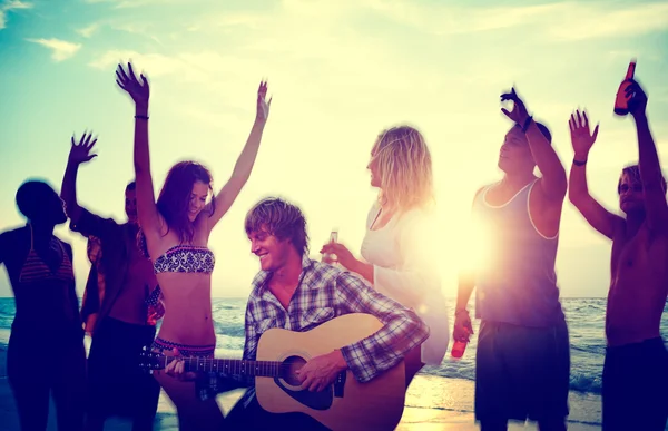 People Beach Party Summer Concept — Stock Photo, Image