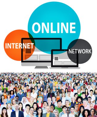 Çevrimiçi ağ Internet kavramı