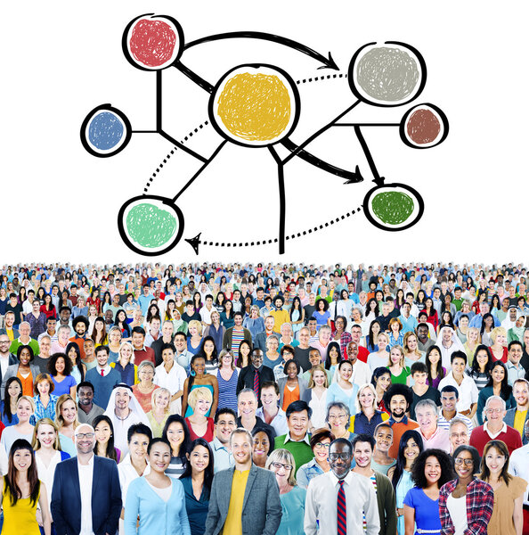 Global Communications Corporate Networking Concept