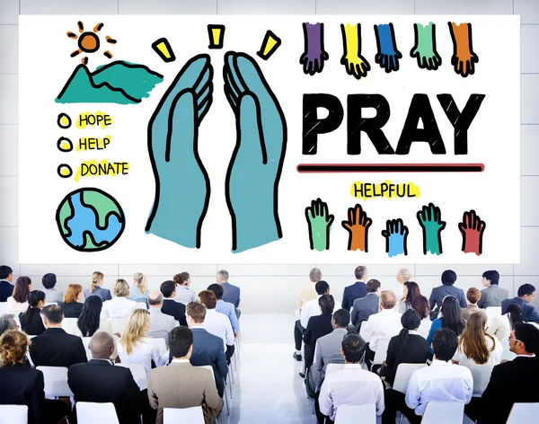 Pray Praying Hope  Concept — Stock Photo, Image