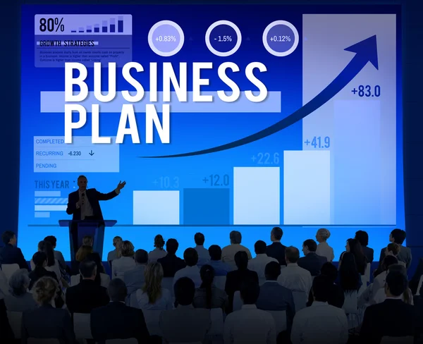 Concepto de Análisis de Éxito del Plan de Negocios —  Fotos de Stock