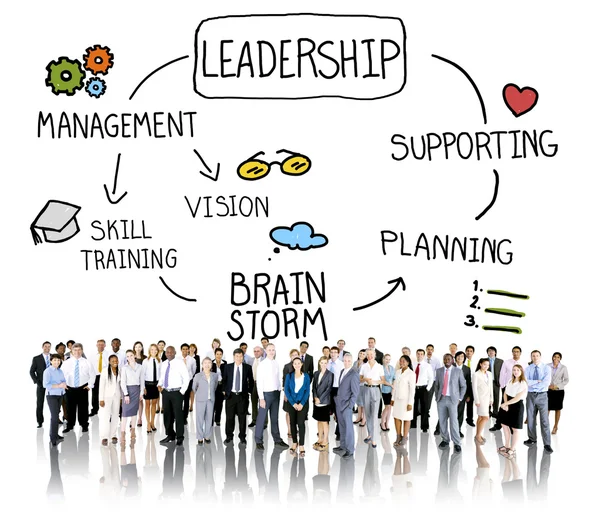 Lider przywództwo koncepcji zarządzania — Zdjęcie stockowe