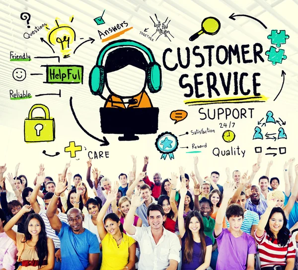 Servicio al cliente Call Center Concept —  Fotos de Stock