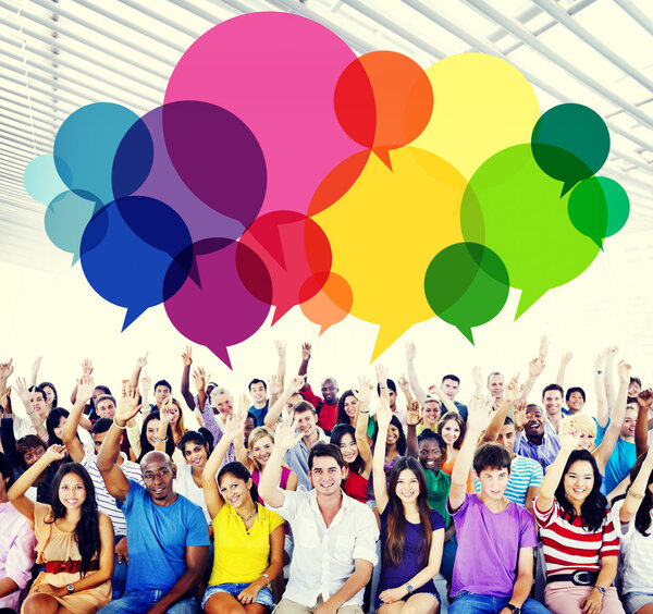 Speech Bubbles Message Concept