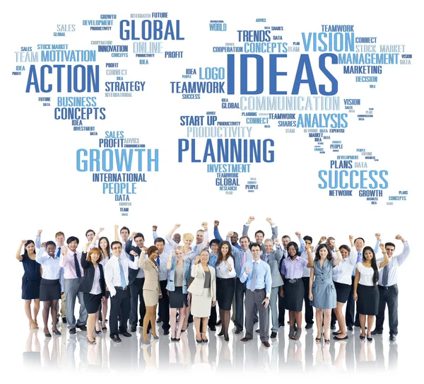 Globális üzleti emberek siker ötletek koncepció — Stock Fotó