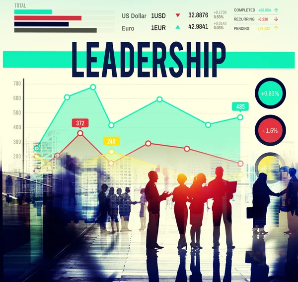 Líder Liderança Chefe Treinador Conceito — Fotografia de Stock