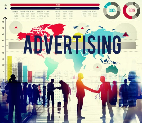 Διαφήμιση μάρκετινγκ επιχειρηματική ιδέα — Φωτογραφία Αρχείου