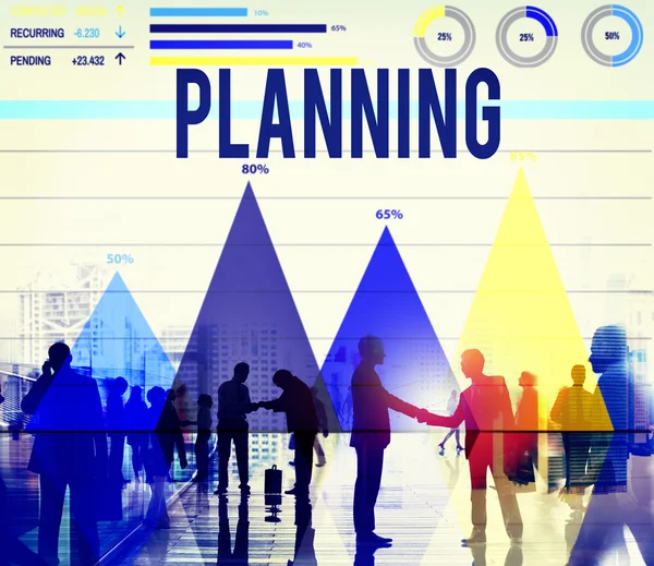 Plano de Planeamento Conceito de Estratégia — Fotografia de Stock