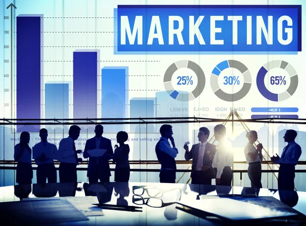 Marketing Análisis del concepto de datos — Foto de Stock