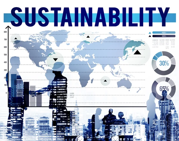 Conceito de Recursos de Conversação de Sustentabilidade — Fotografia de Stock