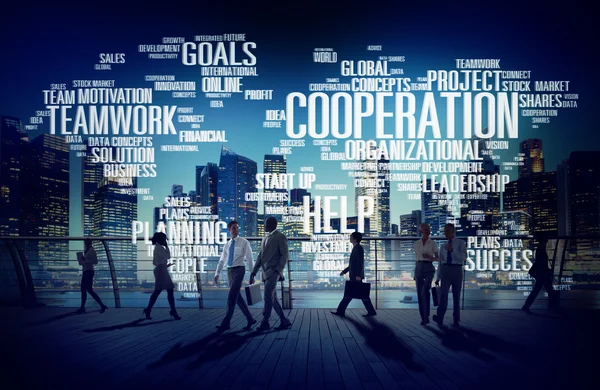 Cooperation Business Teamwork Concept — Stock Photo, Image