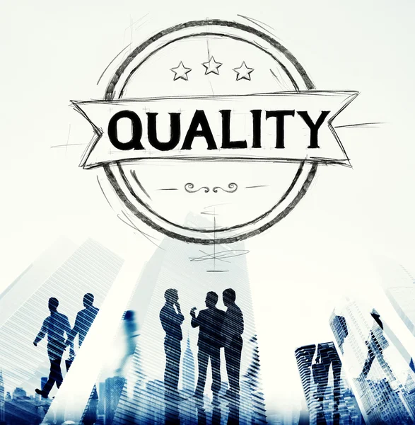 Kvalitetsbegreppet tillfredsställelse — Stockfoto
