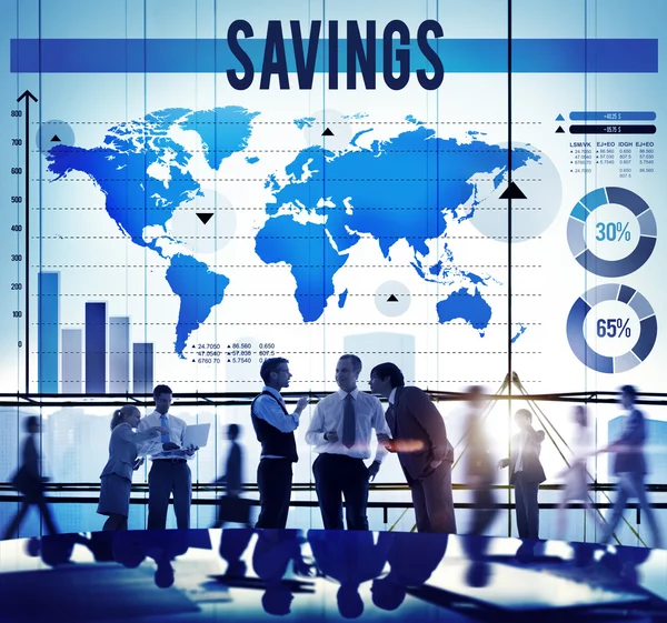 Besparingar bank ekonomi koncept — Stockfoto
