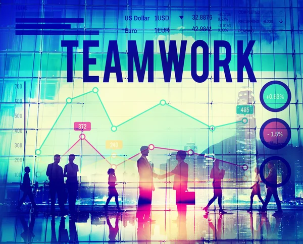 Concetto di Team Corporate Teamwork — Foto Stock