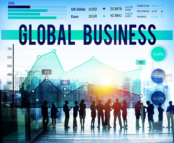 Conceito global de sucesso empresarial — Fotografia de Stock