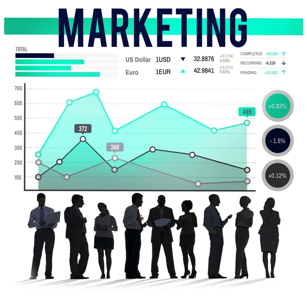 Online marketingplanning businessconcept — Stockfoto