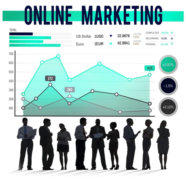 Online Marketing Planning Business Concept — Stock Photo, Image