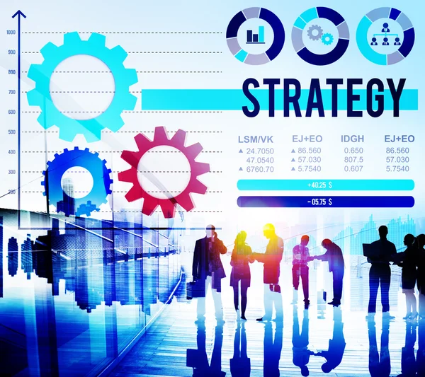Strategi processbegrepp lösning — Stockfoto