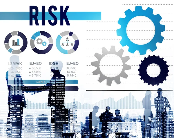 Концепция безопасности управления рисками — стоковое фото