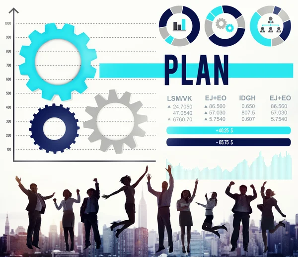 Concepto de solución de proceso de planificación — Foto de Stock