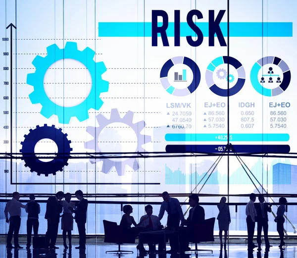 Kockázat kezelési biztonsági biztonsági koncepció — Stock Fotó