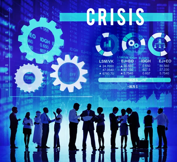 Risco de Crise Conceito de Poupança Financeira — Fotografia de Stock
