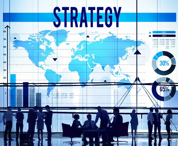 Conceito de Desenvolvimento Empresarial Estratégia — Fotografia de Stock