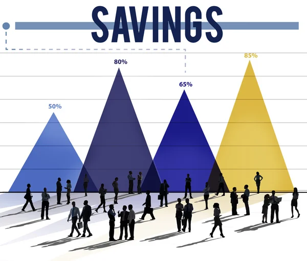 Risparmiare denaro bancario Concetto di finanza — Foto Stock