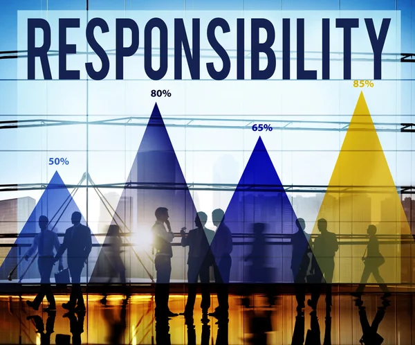 Responsabilidade Conceito de Confiabilidade no Trabalho — Fotografia de Stock