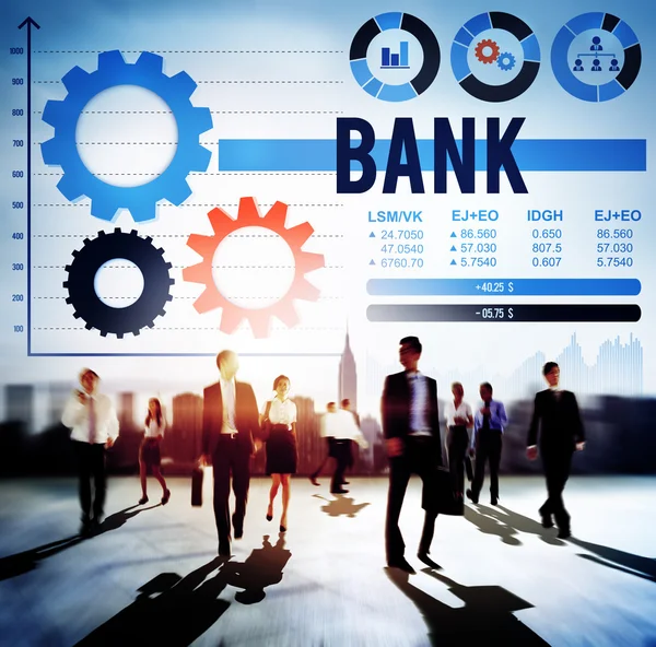 Bank bank pengar koncept — Stockfoto