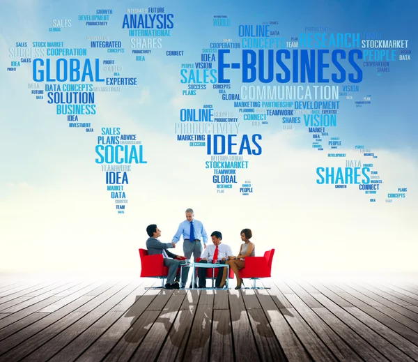 E-Business Ideas and Communication Concept — Stock Photo, Image