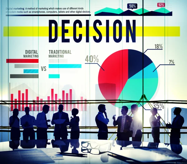 Elección de Decisión Concepto de Estrategia — Foto de Stock