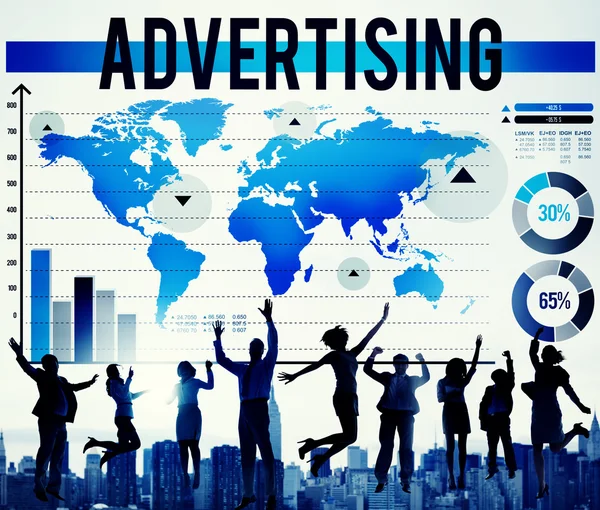 Marketing publicitaire Concept d'entreprise — Photo