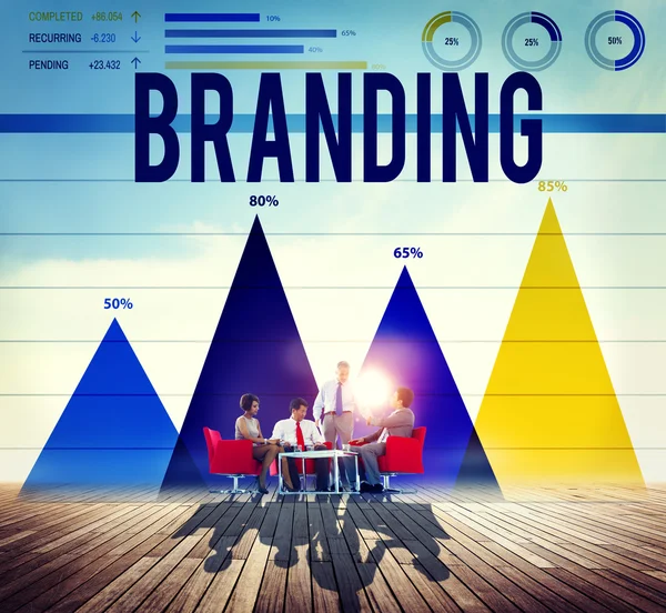 Branding concetto di Marketing — Foto Stock